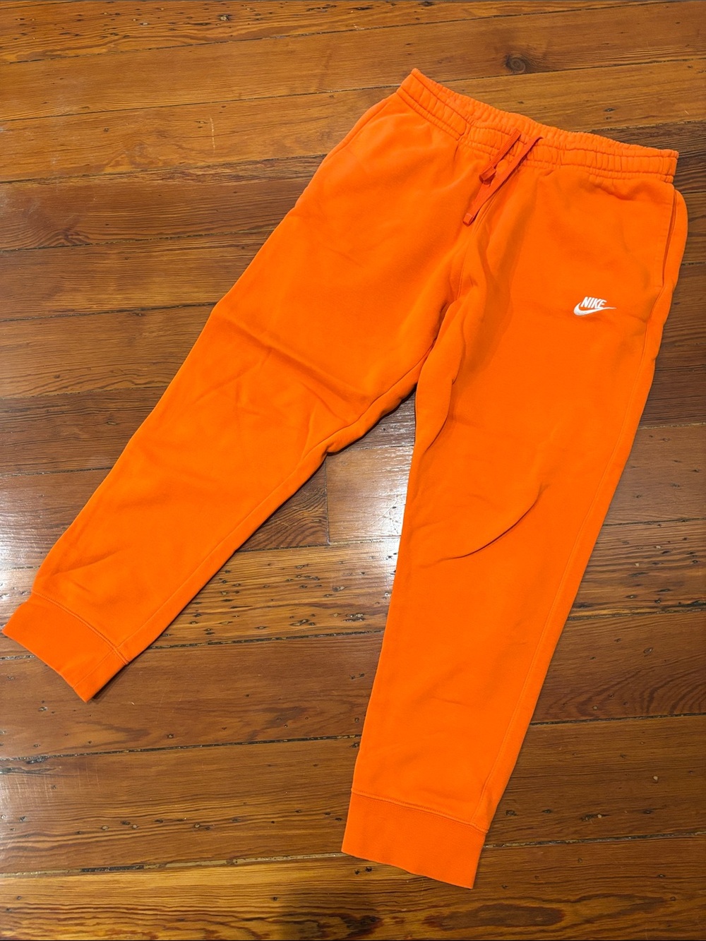 Nike Orange Fleece Jogger Pants